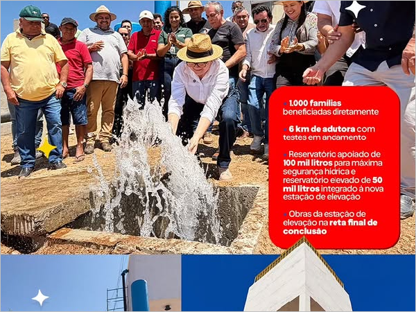 Água na torneira para Santa Cruz do Banabuiú!